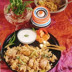 A picture of Hyderabadi Biryani Eid special.