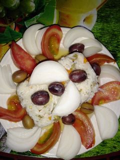 صورة لوصفة سلطة الرز والبصل