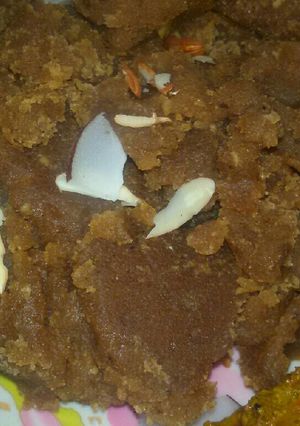 A picture of Aate ka halva.
