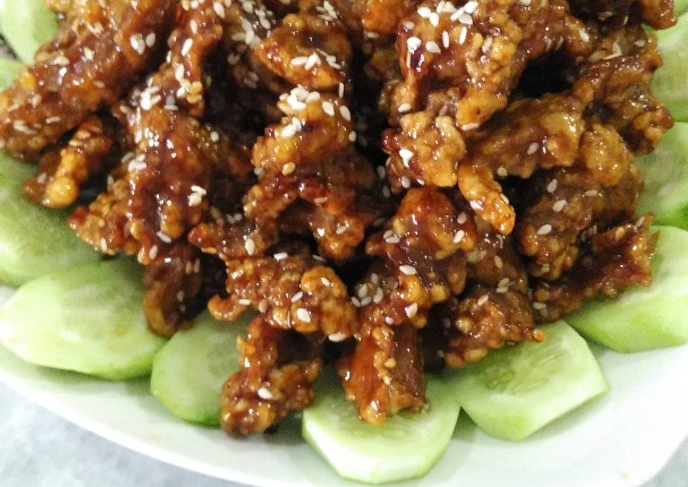 Babi crispy saos madu