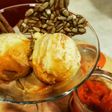Biscuit glacê de queso y calabaza, efecto marmolado