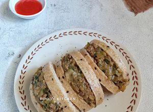 Foto resep Roti Kukus isi Tumis Daging Zukini
