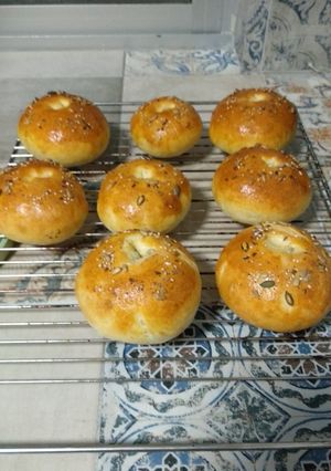 Una foto de Bagels en panificadora Moulinex Pain Doré
