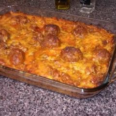 A picture of Baked Spaghetti.