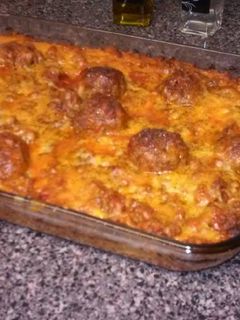 A picture of Baked Spaghetti.