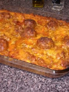 A picture of Baked Spaghetti.