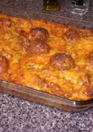 A picture of Baked Spaghetti.