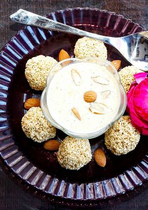 A picture of Dish name seal ki kheer.