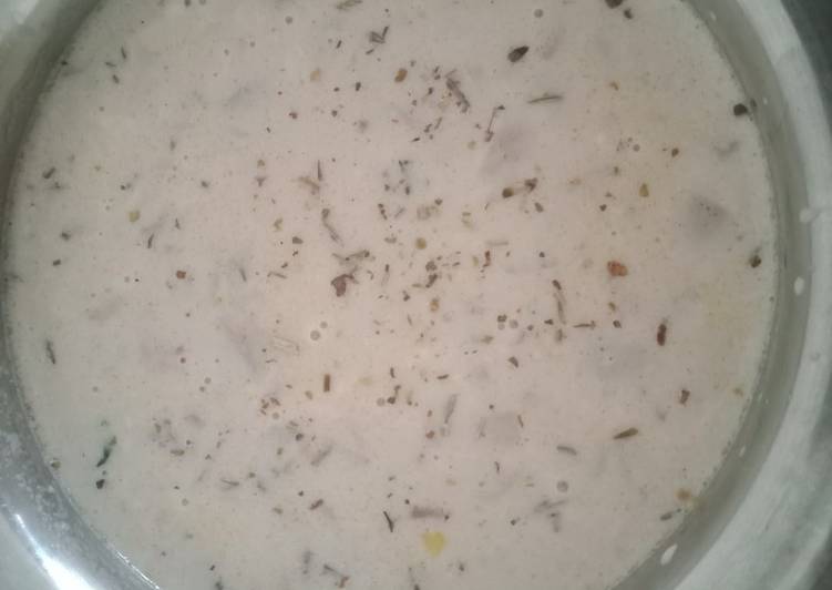 Recipe of Super Quick Homemade Cream of mushroom soup