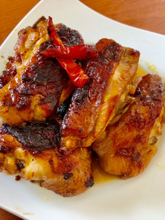 Hình của món Gà rang gừng cari.