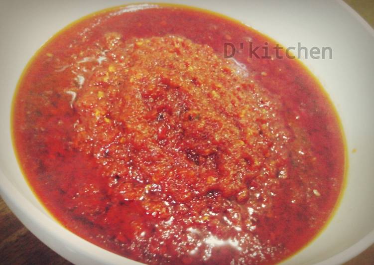 Sambal Matang Merah Merona (Praktis untuk Stok)