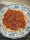 Spaghetti with Ground Beef Sauce