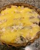 Quiche integral pollo-champiñón- choclo-crema-queso