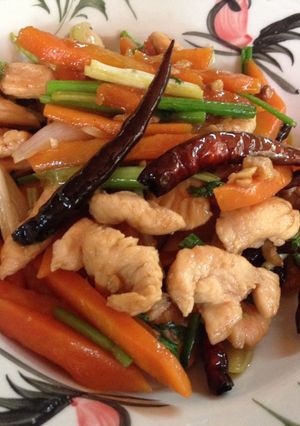 รูปของ ไก่ผัดพริกแห้ง