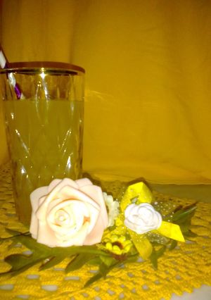 صورة لوصفة عصير الليمون 🍋 والأناناس المعلب 🍍🍹