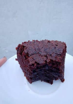 Una foto de Budín de chocolate húmedo