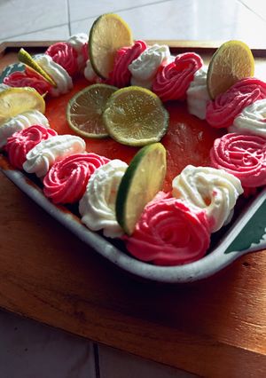 Foto resep Key Lime Pie Merah Putih ala Mbak Carolina