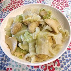 Cabbage with Beancurd Roll A picture of Cabbage with Beancurd Roll.