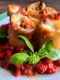 Paccheri à la sauce tomate et mozzarella