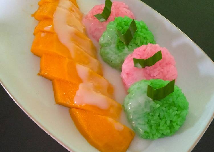 Resep Mango sticky rice with fla coconut yang Bikin Ngiler