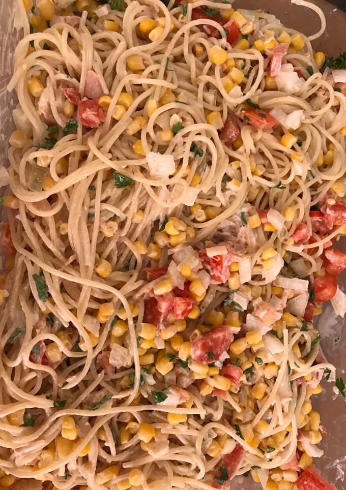 Una foto de Pasta primavera