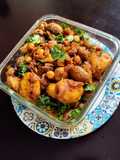 Leftover Chole, Mushrooms Masala