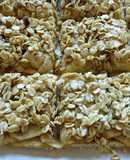 Crumble de manzana con base de galleta