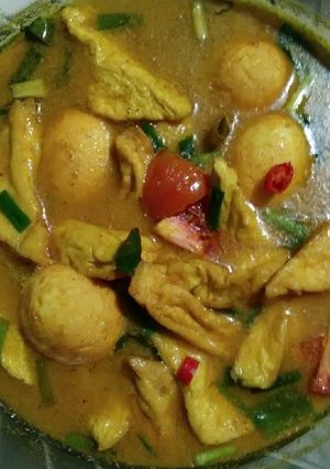 Foto resep Tahu telur bumbu kuning