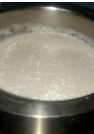 A picture of Protein Rich Peanut Milk and Paneer.