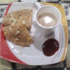 A picture of Omelette wrap.