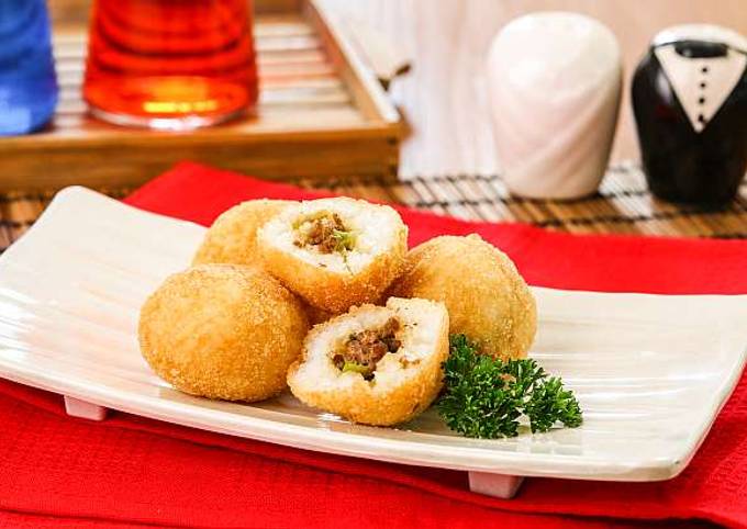 Resep Kroket Nasi Pedas