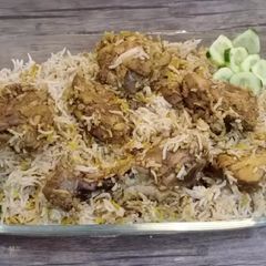 Sajji chicken pulao A picture of Sajji chicken pulao.