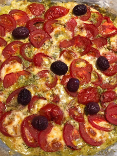Une photo de Tarte tomate-mozzarella