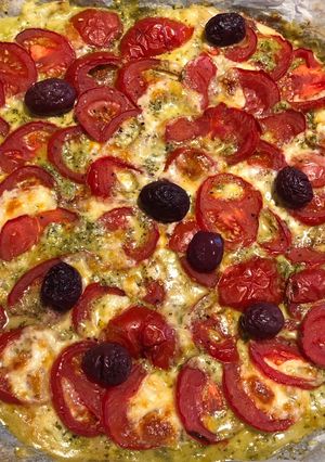 Une photo de Tarte tomate-mozzarella