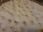Una foto de pie de limón sin gluten