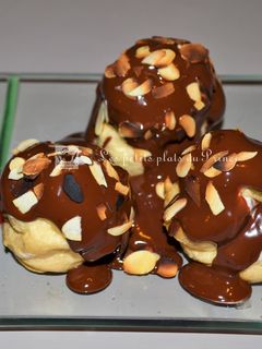 A picture of Chocolate Profiteroles.