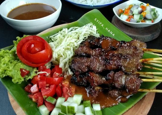 Anti Ribet, Memasak Sate Sapi Manis Enak Dan Mudah