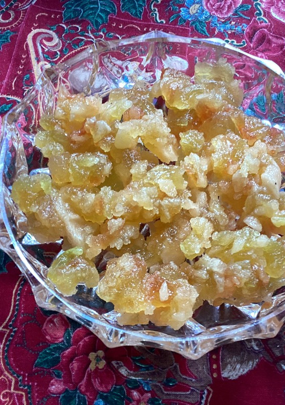 Una foto de Fruta confitada o