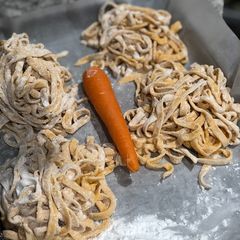 A picture of Carrot Fettuccini.