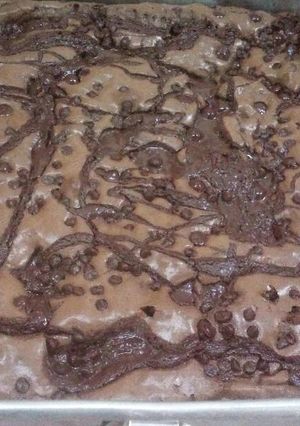 Foto resep Triple chocolate brownis sungai chocolatos ala ummu allegra