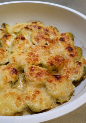 Foto di Cavoletti di bruxelles gratinati al curry