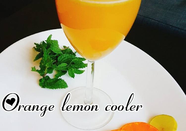 Steps to Make Quick Orange lemon cooler
