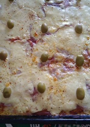 Una foto de Pizza de zucchini