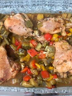 Una foto de Pollo a la bolsa