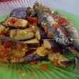 Balado Terong ditemani Ikan keranjang