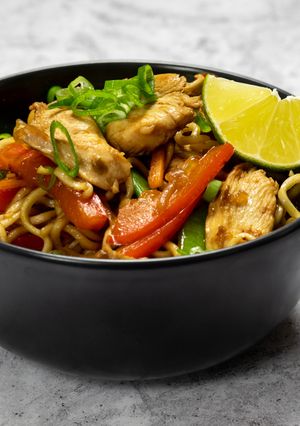 Csirkés sült tészta recept fotója
