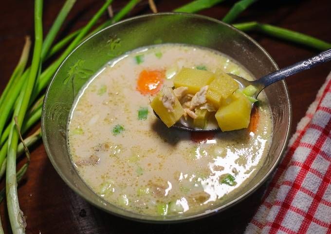 Soto ayam betawi (pakai santan +susu)