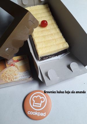 Foto resep Brownies kukus keju ala amanda