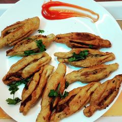 A picture of Potato bites/potato toffee.