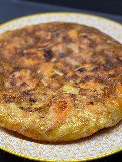 Una foto de Tortilla de boniato y cebolla